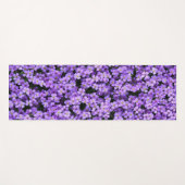Paarse Bloemen Yoga Mat (Voorkant (horizontaal))