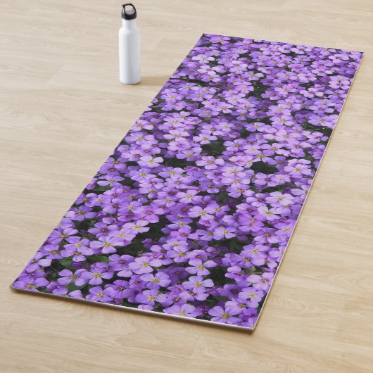Paarse Bloemen Yoga Mat (In situ)