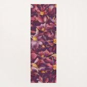 Paarse Bloemen- Yogamat (Achterkant)