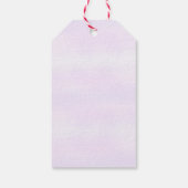 Paarse bloemen Zebra verjaardag Cadeaulabel (Achterkant)