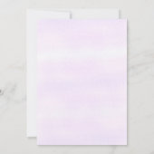 Paarse Bloemen Zebra Verjaardag Dankjewel Kaart (Achterkant)