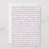 Paarse Bloemen Zilver Bachelorette Feestuitnodigin Kaart (Achterkant)