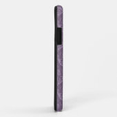 Paarse bloemenbehang Case-Mate iPhone case (Achterkant/rechts)