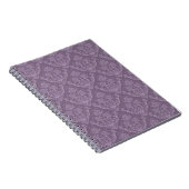 Paarse bloemenbehang notitieboek (Rechterzijde)