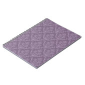 Paarse bloemenbehang notitieboek (Linkerzijde)