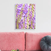 Paarse bloemenbloem met bloesem canvas afdruk (Insitu (Woonkamer))