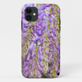 Paarse bloemenbloem met bloesem Case-Mate iPhone case
