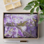 Paarse bloemenbloem met bloesem tissuepapier (Geschenk)