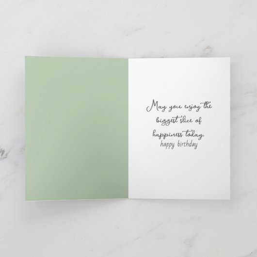 Paarse bloemenboeket Verjaardag Kaart (Binnen)