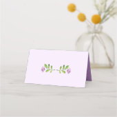 Paarse Bloemenbos Waterverf Bosdieren Plaatskaartje (Achterkant)