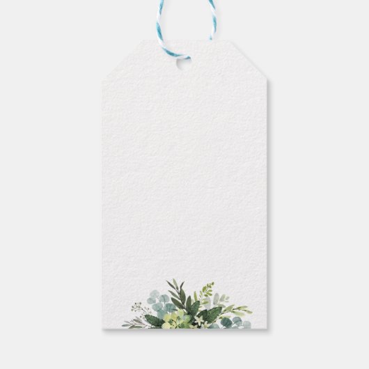 Paarse bloemenbruiloft dank u cadeaulabel (Achterkant)