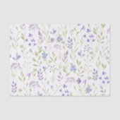 Paarse Bloemendecoupe Papier (Voorkant)