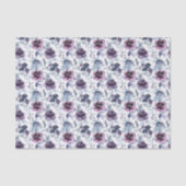 Paarse bloemendecoupeerpapier, lavendelbloemen tissuepapier (Voorkant)