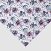 Paarse bloemendecoupeerpapier, lavendelbloemen tissuepapier (Detail)