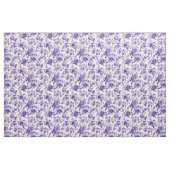 Paarse Bloemendessin Toile Stof (Yard (91,4 cm))