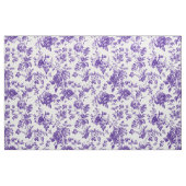 Paarse Bloemendessin Toile Stof (Fat Quarter)