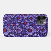 Paarse Bloemendonk Dagelijkse Bescherming Case-Mate iPhone Case (Achterkant (horizontaal))