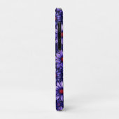 Paarse Bloemendonk Dagelijkse Bescherming Case-Mate iPhone Case (Achterkant/links)