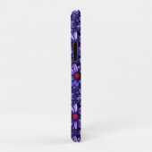 Paarse Bloemendonk Dagelijkse Bescherming Case-Mate iPhone Case (Achterkant/rechts)
