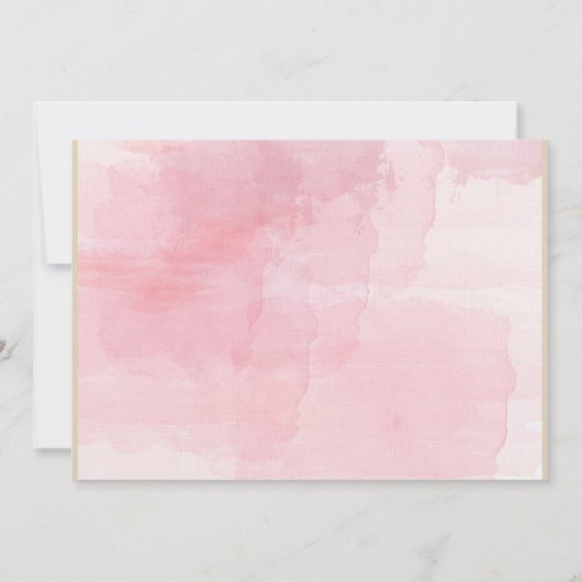 Paarse bloemendoop / doopuitnodiging kaart (Achterkant)