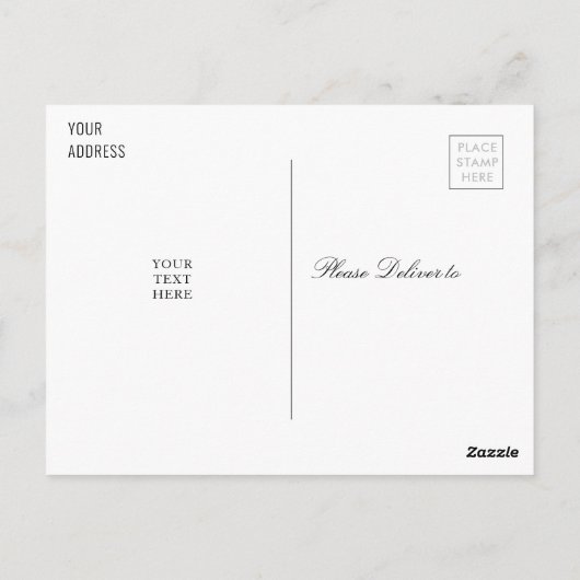 paarse bloemenfoto afstuderen aankondiging briefkaart (Achterkant)