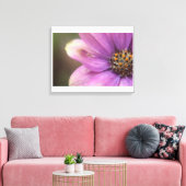 Paarse bloemenfotografie canvas afdruk (Insitu (Woonkamer))