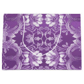 Paarse Bloemengeschenktas Groot Cadeauzakje (Voorkant)