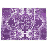 Paarse Bloemengeschenkzak Groot Cadeauzakje (Achterkant)