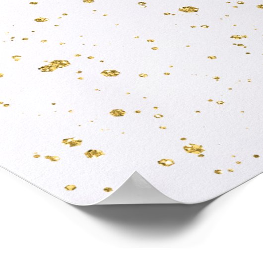 Paarse Bloemengoud Moslim Islamitisch Bruiloft Pos Poster (Hoek)