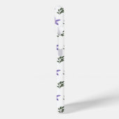  Paarse bloemengroene bladeren Boho Case-Mate iPhone Case (Achterkant / Links)