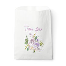 Paarse bloemengunst dank u