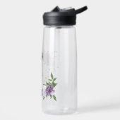  paarse bloemenkorrels waterfles (Links)