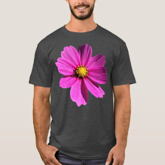 Paarse bloemenkosmos t-shirt