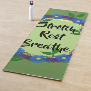 Paarse Bloemenkrans Rekken Yogamat