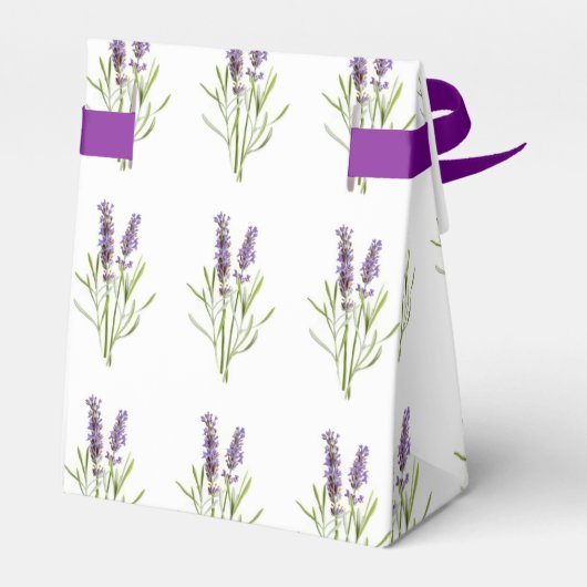  Paarse bloemenlavendel kruidentuin Bedankdoosjes (Achterkant)