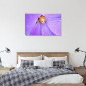 Paarse bloemenmacro close-up fotografie muurkunst canvas afdruk (Insitu (Slaapkamer))