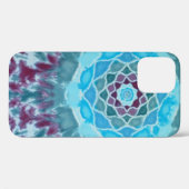 Paarse bloemenmandala stropdas kleurstof Case-Mate iPhone case (Achterkant (horizontaal))