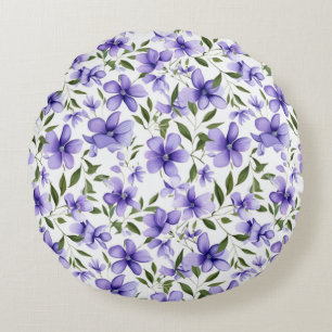 Paarse bloemenpassie rond kussen