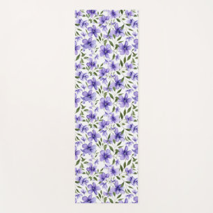Paarse bloemenpassie yogamat