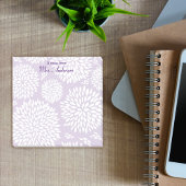 paarse bloemenpatroondocent post-it® notes