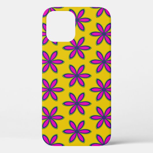 Paarse Bloemenplek Case-Mate iPhone Case (Achterkant)