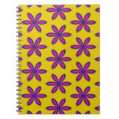 Paarse Bloemenplek Notitieboek (Voorkant)