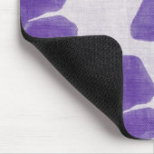 Paarse bloemenprint Mousepad Muismat (Hoek)