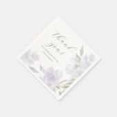 Paarse bloemenquinceanera dank u Servet (Hoek)