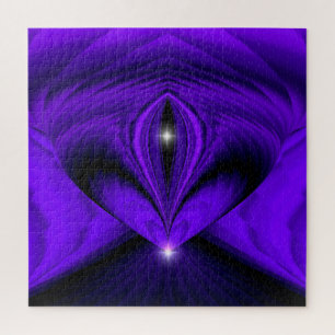 Paarse bloemenregenboogdromen , twee sterren legpuzzel