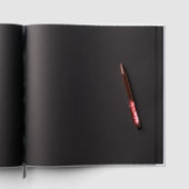 Paarse Bloemenring bruiloft gastenboek (Binnen)