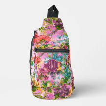  paarse bloemenroze patroonprint