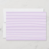 Paarse bloemensafaridieren rijden met Baby shower Kaart (Achterkant)