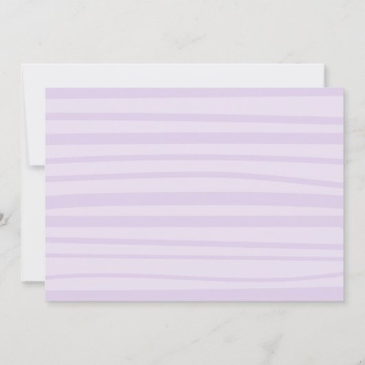 Paarse bloemensafaridieren rijden met Baby shower Kaart (Achterkant)