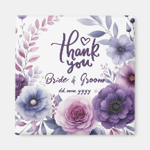 Paarse Bloemenschilderij Bedankt Trouwcadeaus